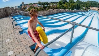 8Lane Surfing Hill Water Slide  Le Vele Acquapark [upl. by Assirec]