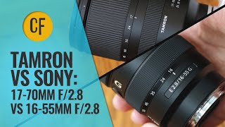 Tamron vs Sony  1770mm f28 vs 1655mm f28 zoom lens comparison [upl. by Roche462]