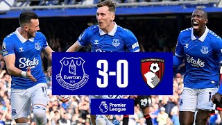 EVERTON 30 BOURNEMOUTH  Premier League highlights [upl. by Ane]