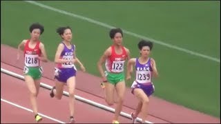 群馬県高校総体陸上2018 女子1500m決勝 [upl. by Keane]