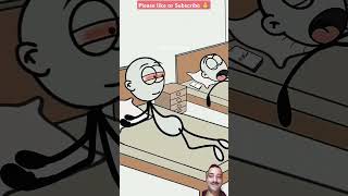 Alarm vs Room mate animation alarm cartoon funny comedy 4kmeme ytshorts [upl. by Brunell513]