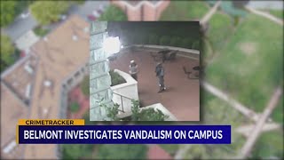 Belmont University investigates vandalism on campus [upl. by Aicatsan]