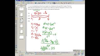 How to videos Big 5 Eqns Kinematics example [upl. by Shirline]