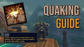 Quaking Affix Guide BFA Mythic Plus [upl. by Aitetel]