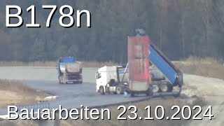 B178n Bauarbeiten 20241023 Oberseifersdorf  Oderwitz [upl. by Namreg209]