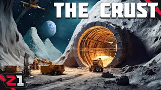 Running A Lunar Mining Base  The Crust FREE DEMO First Look [upl. by Kcirdled]