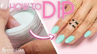 💅🏼How to do Dip Powder for Beginners ✨ Nail Tutorial ⚬ Dip Powder 101 📚✅ [upl. by Adhamh]