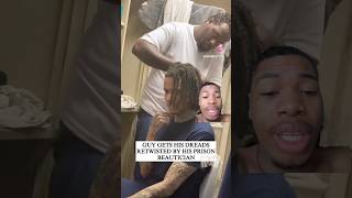 Bro Gets His Dreads Retwisted In Prison [upl. by Aisyram]