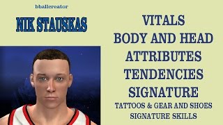 Create Nik Stauskas NBA 2K14 [upl. by Lugo]