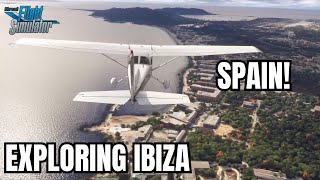 Exploring the Island of Ibiza in Spain  Microsoft Flight Simulator 2024 [upl. by Hayton]