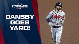 Dansby goes yard Dansby Swanson pads the Braves lead with a 2run homer [upl. by Aihsek]