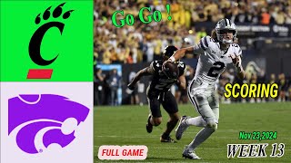 Cincinnati Bearcats vs Kansas State Wildcats WEEK 13 Game 1stQtr Nov 232024 Mens College Footba [upl. by Dearr]