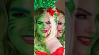 💚 Grinch amp Cindy Lou ❤️grinch cindylouwho grinchmakeup merrychristmas natal [upl. by Adnalue]