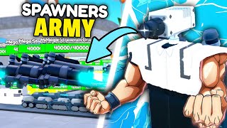 I created ARMY with x100 SPAWNER UNITS 💀 ENGI HIDDEN BUFF 😱  Toilet Tower Defense [upl. by Roslyn127]