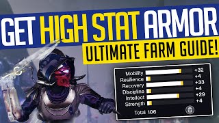 Destiny 2  Get HIGH STAT Armor SOLO Ultimate Farm Guide  Witch Queen [upl. by Acisse]