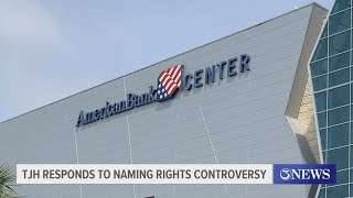 TJH responds to American Bank Center naming rights controversy [upl. by Johannes]