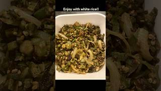 Dherosh Vaji  Bhindi Vaji  Okra Fry ঢেঁড়শ ভাজি shorts okrarecipes ytshorts [upl. by Isej]