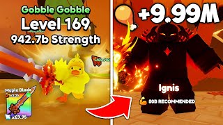 I Unlocked OP Turkey Town and Destroyed MEGA IGNIS Boss in Pull a Sword Roblox [upl. by Lucien]