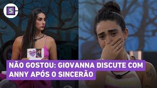 BBB 24 Giovanna reclama com Deniziane após sister triturar sua carta no Sincerão [upl. by Aliet513]