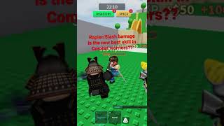 Rapierslash barrage is the new best skill roblox shorts combatwarriors [upl. by Najed]