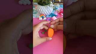 Clay carrots diy artandcraft shorts vairalvideo [upl. by Lynette723]