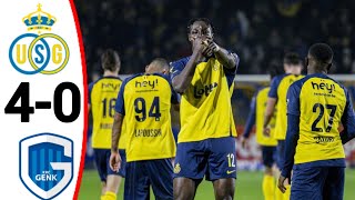 Union SaintGilloise vs Genk 40 Promise Akinpelu Goal All Goals and Extended Highlights [upl. by Candie512]