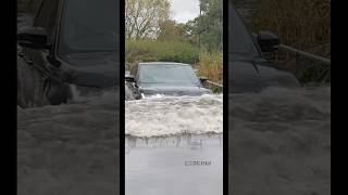 Risky…😳😅 RangeRoverSport Flooded RiverCrossing UK Waves Splash CloseCall Fyp Essex [upl. by Adai]