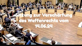 Waffengesetz Verschärfung  Sitzung des Bundesrats  Bildungsvideo [upl. by Llenrod]