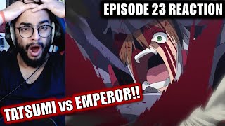 TATSUMI VS EMPEROR  TATSUMIS DEATH  AKAME GA KILL EPISODE 23 REACTION [upl. by Beilul]