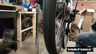 Adjusting Shimano Tourney derailleur on your VoltBike [upl. by Fessuoy]