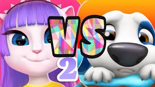 MY TALKING ANGELA 2 VS MY TALKING HANK  Gameplay Trailer Android  iOS [upl. by Aicercal]