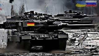 Just Happened German Leopard 2A6M Again Held Fierce Battle with Rows of T90M R Tanks [upl. by Nagaek]