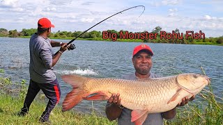 Catching Big Fishes in River  ABS Fishing Videos in hindi  Rohu Fishing Techniques [upl. by Jarrow963]