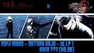 SSF2 MODS » Satoru Gojo  v09b  WIP 1 Jujutsu Kaisen [upl. by Annahsohs]