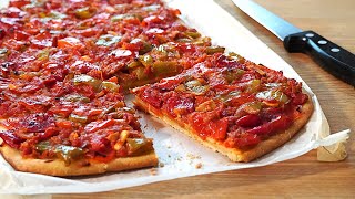 ¡No hace falta pizza Coca VALENCIANA de tomate y atún con masa CRUJIENTE DrOetkerReposteria [upl. by Hyman]