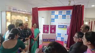 INAUGRATION OF SANITARY NAPKIN VENDING MACHINE IN CSR ACTIVITY OF INDIAN BANK [upl. by Nnylkcaj]