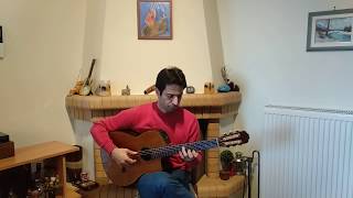 Se kainourgia varka mpika trad Greek  microtonal classical guitar [upl. by Geneva762]