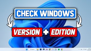 How to Check Windows Version in PcLaptop  How To Check Your Windows Edition 2024 [upl. by Anna-Diane]