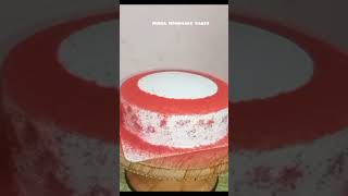 Today order Red velvet 1 kg cake design 👍 subscribe [upl. by Christel695]