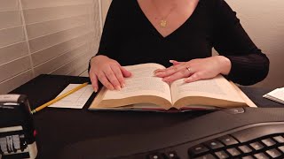 ASMR Library Customer Service 📖 SoftSpoken ✍️ Plastic Crinkles • Paper Sounds • Writing • Typing [upl. by Bishop]