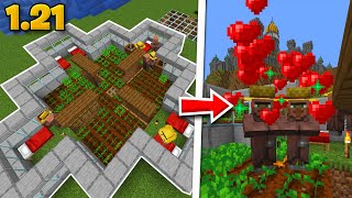 FARM de VILLAGERS FÁCIL NO MINECRAFT 121 Java amp Bedrock [upl. by Enomed384]