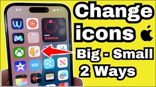 How to Change App icons Size BiggerSmaller on iPhone 16 Pro16 Pro Max [upl. by Sorel519]