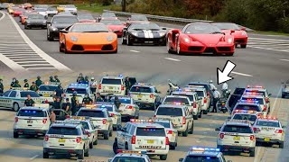 POLICE vs Street Racers Compilation COP BLOCKADE WIN amp FAIL [upl. by Esinned]