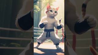 Boxing cat karate cat sholin cat viral cat funny cat funniestvideo besties viralshorts [upl. by Enibas569]