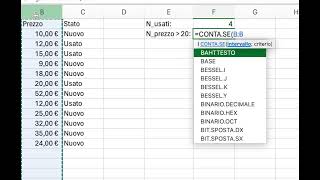 Excel Funzioni di conteggio PARTE 2 [upl. by Sura]