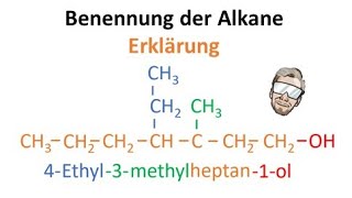 Benennung der Alkane nach IUPAC Nomenklatur  Chemie Endlich Verstehen [upl. by Shelly746]