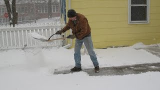 Shovelution a backsaving snow shovel adapter [upl. by Ylime]