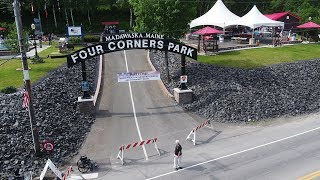 Drone Footage of the Madawaska Four Corners Park Hosts Experience Tour Party [upl. by Virnelli953]