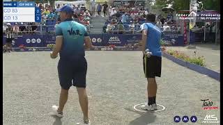 Petanque 2024 Dylan Rocher vs COGNARD MARC [upl. by Aeynod411]