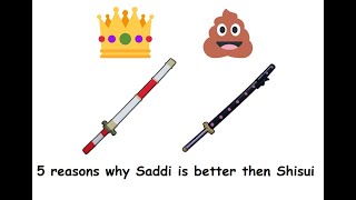 5 Reasons Why Saddi Is Better Then Shisui  Blox Fruits [upl. by Dunc901]